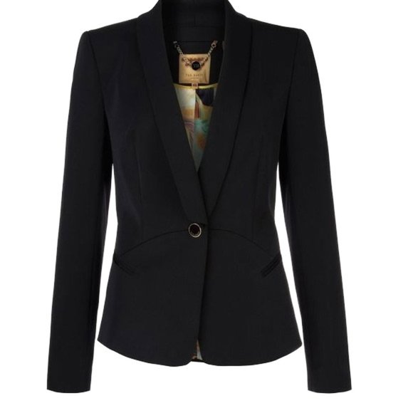Ted Baker Jackets & Blazers - Ted Baker Heila Curved Seam Suit Blazer Black